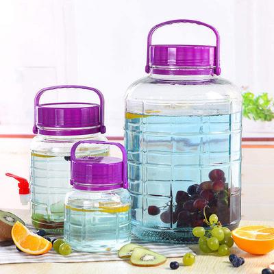 泡酒玻璃瓶5斤酒泡存儲(chǔ)腌制缸罐釀儲(chǔ)存容器食品瓶?jī)?chǔ)物罐蜂蜜瓶壇